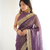 Irresistible lavender fancy lace border soft viscose jacquard butti silk designer traditional saree