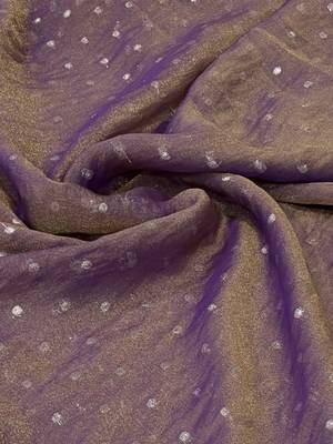 Irresistible lavender fancy lace border soft viscose jacquard butti silk designer traditional saree 5