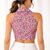 Pink cotton sanganeri printed non padded blouse