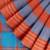 Orange ember & misty slate blue chettinad cotton saree with running blouse