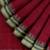 Rich dark red & jade green chettinad cotton saree with running blouse