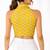 Yellow cotton sanganeri printed non padded blouse