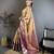 Beige kanjeevaram silk woven design saree with unstitched blouse piece