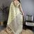 Olive kanjeevaram silk woven design saree with unstitched blouse piece