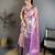 Pink kanjeevaram silk woven design saree with unstitched blouse piece
