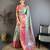 Sea green kanjeevaram silk woven design saree with unstitched blouse piece