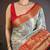 Sky blue kanjeevaram silk woven design saree with unstitched blouse piece