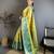 Yellow kanjeevaram silk woven design saree with unstitched blouse piece