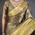 Brown kanjeevaram silk woven design saree with unstitched blouse piece