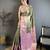 Bottle green kanjeevaram silk woven design saree with unstitched blouse piece