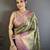 Bottle green kanjeevaram silk woven design saree with unstitched blouse piece