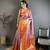 Lavender kanjeevaram silk woven design saree with unstitched blouse piece