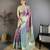 Purple kanjeevaram silk woven design saree with unstitched blouse piece