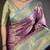 Purple kanjeevaram silk woven design saree with unstitched blouse piece
