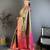 Brown kanjeevaram silk woven design saree with unstitched blouse piece