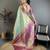 Sky blue kanjeevaram silk woven design saree with unstitched blouse piece