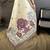 Cream cotton woven design saree with unstitched blouse piece