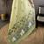 Green cotton woven design saree with unstitched blouse piece