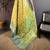 Yellow kanjeevaram silk woven design saree with unstitched blouse piece