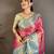 Rani kanjeevaram silk woven design saree with unstitched blouse piece