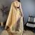 Beige kanjeevaram silk woven design saree with unstitched blouse piece