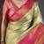 Pista kanjeevaram silk woven design saree with unstitched blouse piece