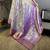 Sky blue kanjeevaram silk blend woven design saree with unstitched blouse piece