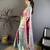 Magenta kanjeevaram silk blend woven design saree with unstitched blouse piece