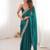 Rama tissue embridered saree with unstitched blouse piece