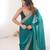 Rama tissue embridered saree with unstitched blouse piece