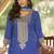 Maroon chinon embroidered designer sharara suit stiched