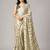 Mehendi color all over traditional modern leheriya prints work japan satin saree with unstitched blouse