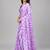 Purple color all over traditional modern leheriya prints work japan satin saree with unstitched blouse