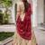 Offwhite Tasar Silk Bandhej Print Lehenga Choli With Purple Gotta Patti Dupatta