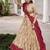 Offwhite Tasar Silk Bandhej Print Lehenga Choli With Purple Gotta Patti Dupatta