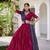 Pink Tasar Silk Bandhej Print Lehenga Choli With Purple Gotta Patti Dupatta