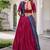 Pink Tasar Silk Bandhej Print Lehenga Choli With Purple Gotta Patti Dupatta