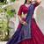 Pink Tasar Silk Bandhej Print Lehenga Choli With Purple Gotta Patti Dupatta