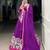 Purple Pure Rayon Floral Printed Lehenga With Original Mirror Work Lehenga Choli Set