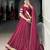 Maroon Chanderi Silk 6 Meter Flair Navratri Lehenga Choli Fully Stitched Ethnic Set