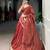 Orange Chanderi Silk 6 Meter Flair Navratri Lehenga Choli Fully Stitched Ethnic Set