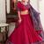 Pink Tasar Silk Gamthi Print Lehenga Choli With Blouse And Dupatta