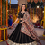 Black Chanderi Silk 5 Meter Flair Lehenga Choli Fully Stitched Ethnic Set