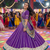 Lavender Chanderi Silk 5 Meter Flair Lehenga Choli Fully Stitched Ethnic Set