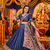 Blue Chanderi Silk 5 Meter Flair Lehenga Choli Fully Stitched Ethnic Set