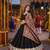 Black Chanderi Silk 5 Meter Flair Lehenga Choli Fully Stitched Ethnic Set