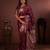 Maroon soft silk blend zari paithani saree with unstitched blouse piece