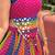 Multicolor Mirror Handwork Georgette Cotton Navratri Lehenga Choli Set with Blouse