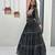 Black Thread Embroidery & Cording Work Pure Fox Georgette Navratri Lehenga Choli with Blouse