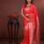 Rani soft silk blend zari paithani saree with unstitched blouse piece